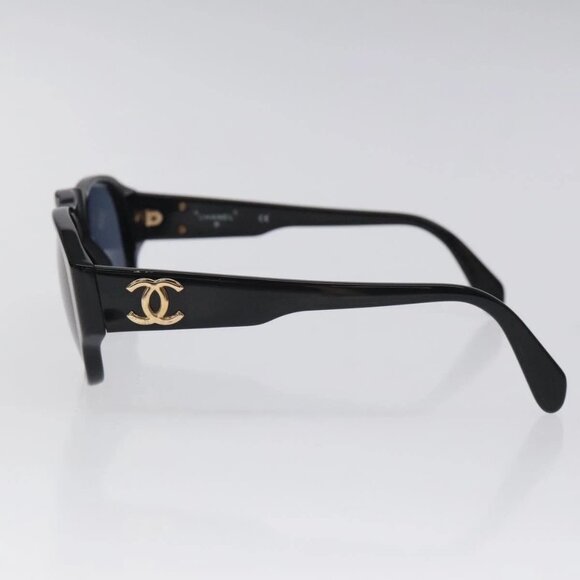 CHANEL Sunglasses plastic Black CC Auth SW917 main image 7
